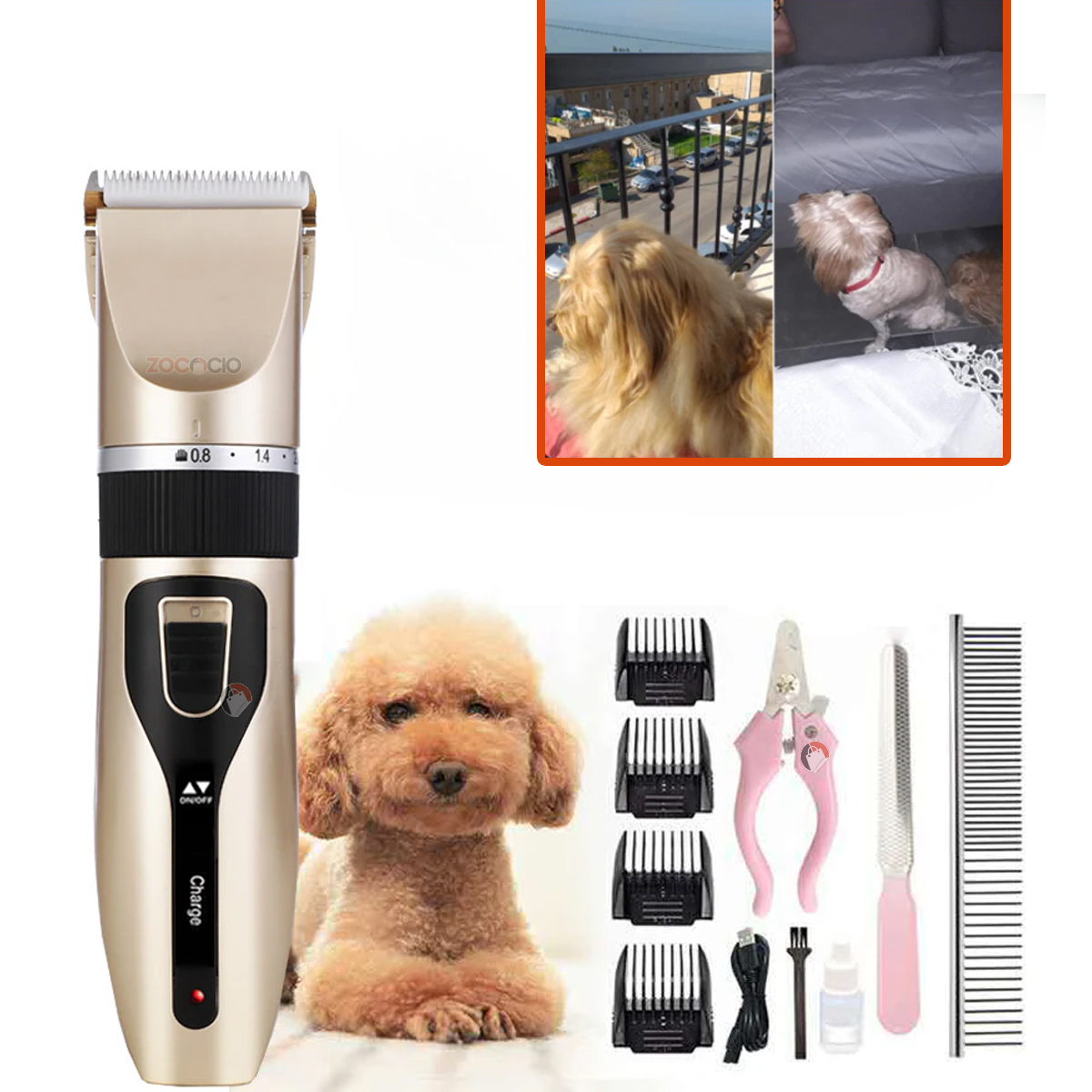 Miniatura 4 de Cortadora De Pelos Para Mascotas Inalámb